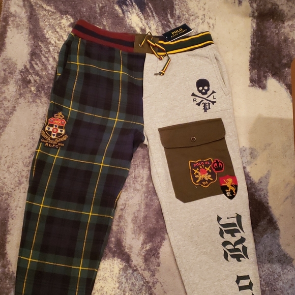 polo patchwork joggers
